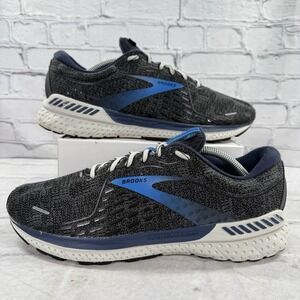 Brooks Mens Adrenaline GTS 21 Size 11 D‎ Running Shoes 1103491D402 Black Blue